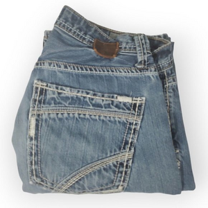 BKE Denim Derek Straight Leg Fit Jeans Mens 31R Medium Wash - FLAWED -‎ READ!!!